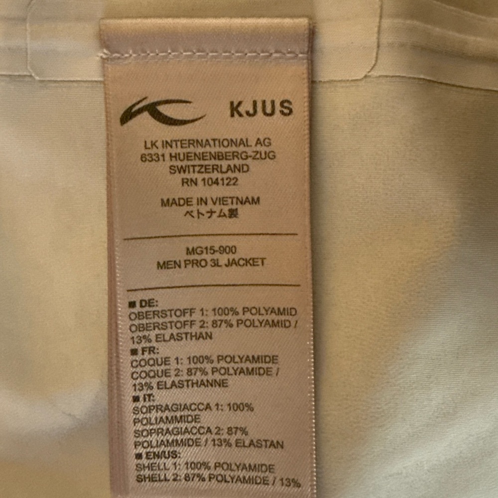 Kjus windbreaker jacket light sportswear size 50 Medium Navy Blue - Picture 10 of 10